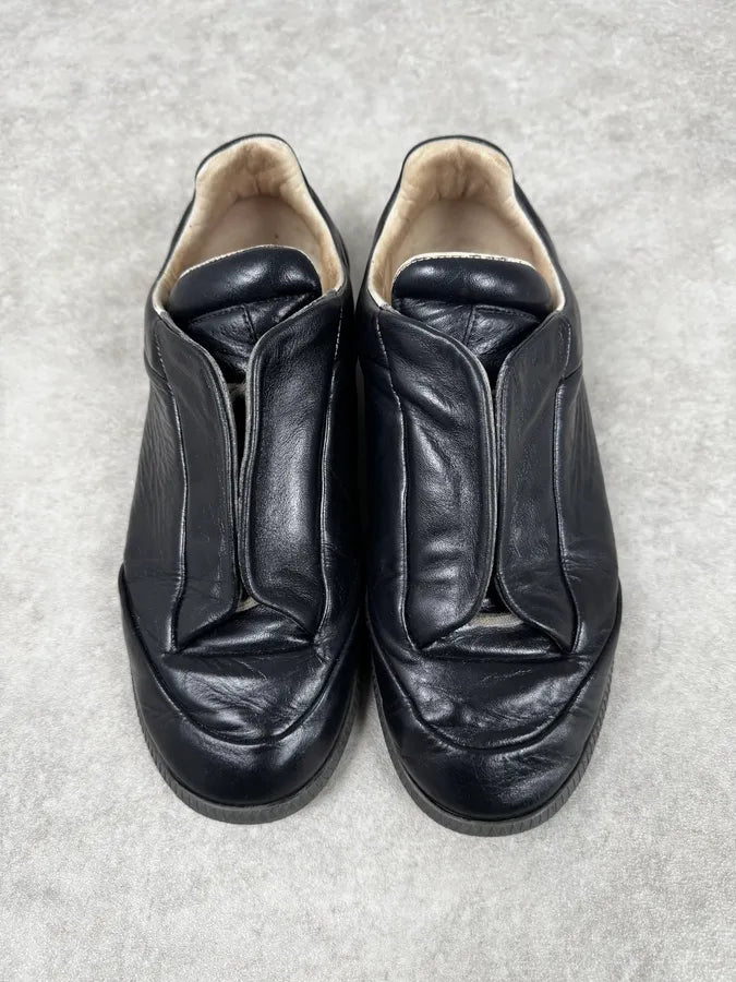 Maison Margiela Future Black Painted Low Sneakers JMPXNNx 3