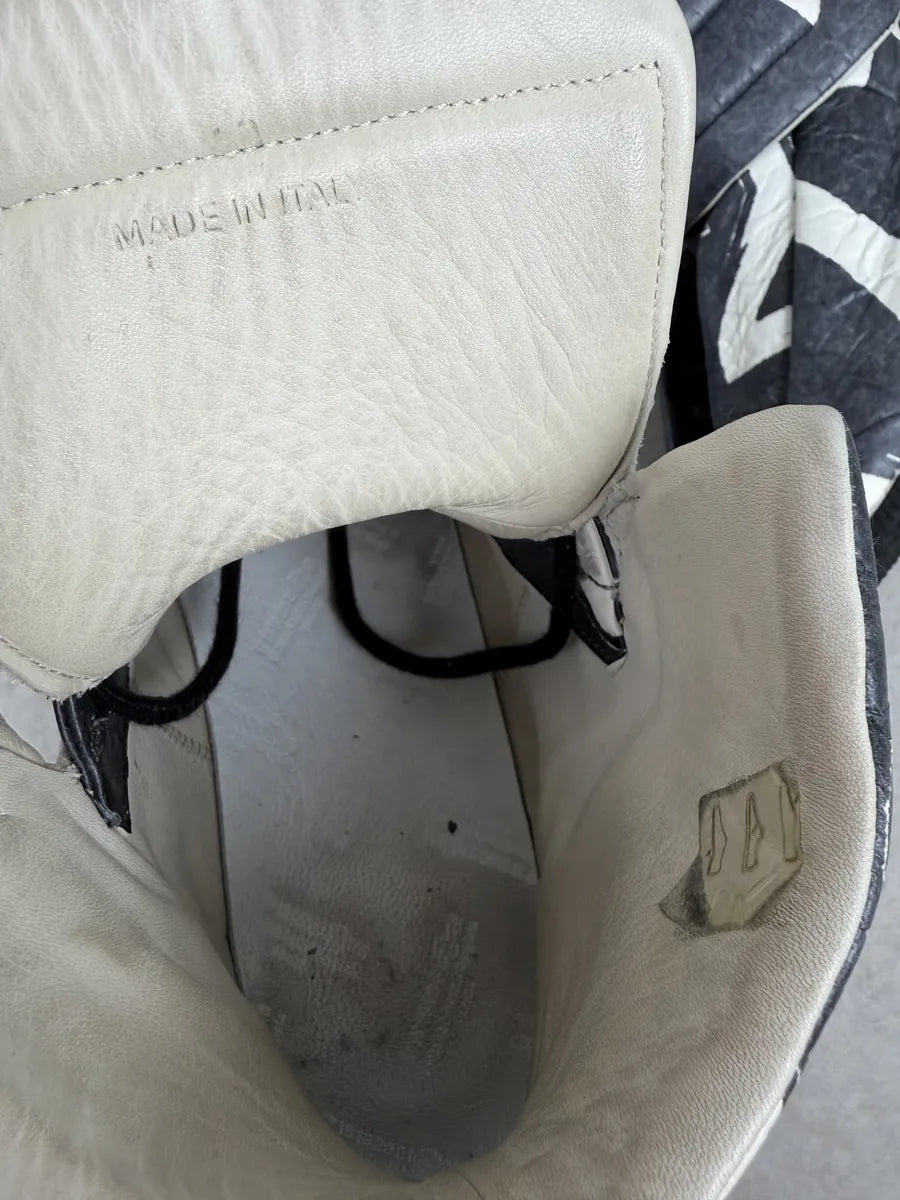 Maison Margiela Future Black White Geometrical High Sneakers AcuGAAl 10