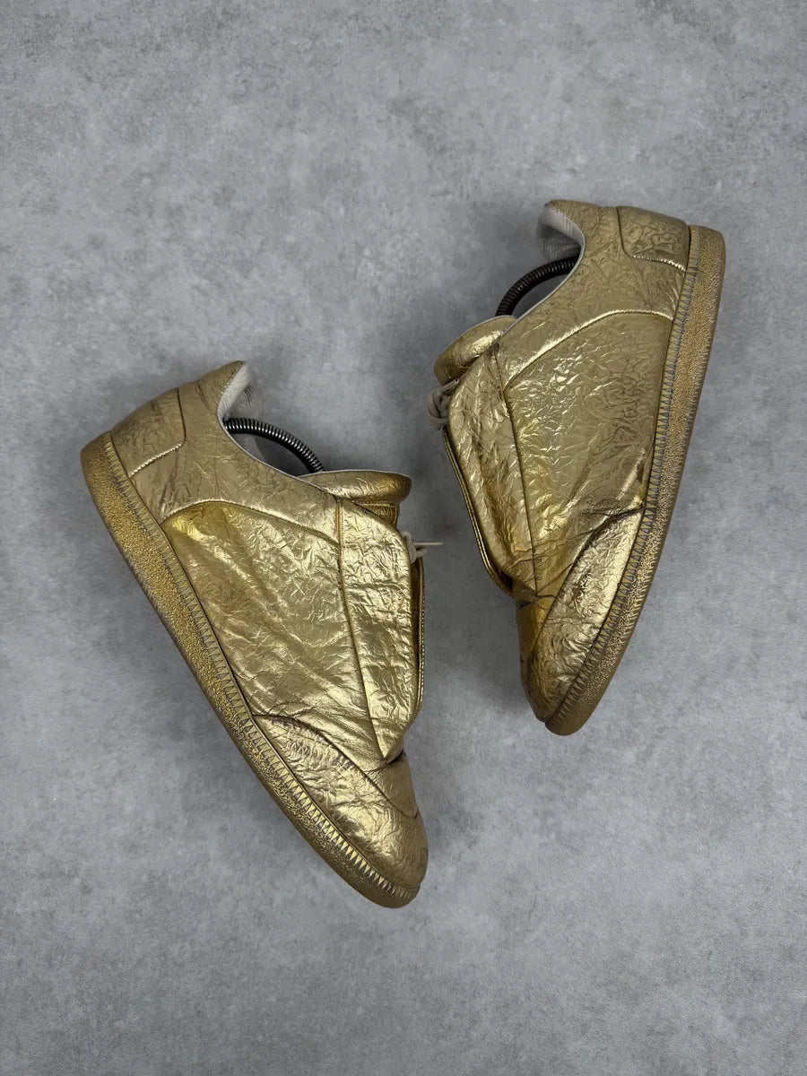 Maison Margiela Future Gold Patina Leather Sneakers xZZgGuj 3