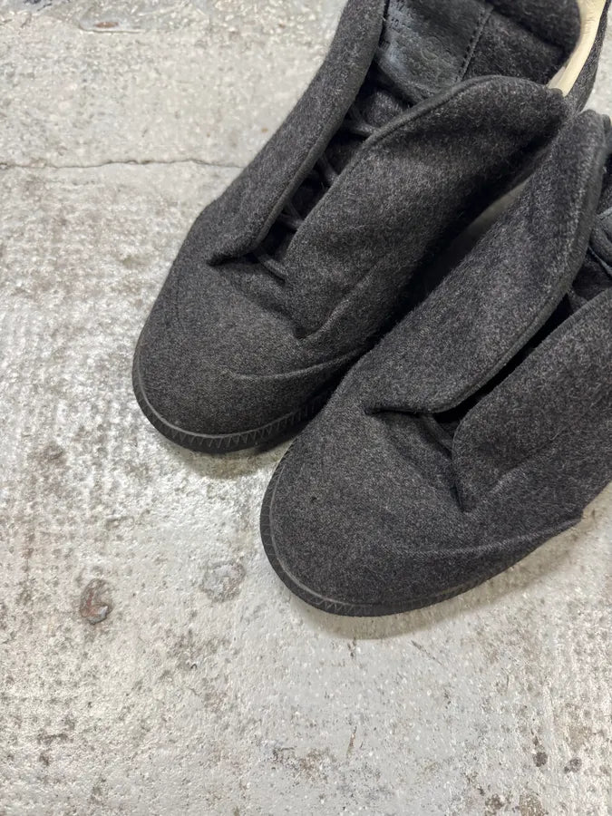 Maison Margiela Future Low Grey Wool Sneakers (40eu/us7) ZFvYYFS 2