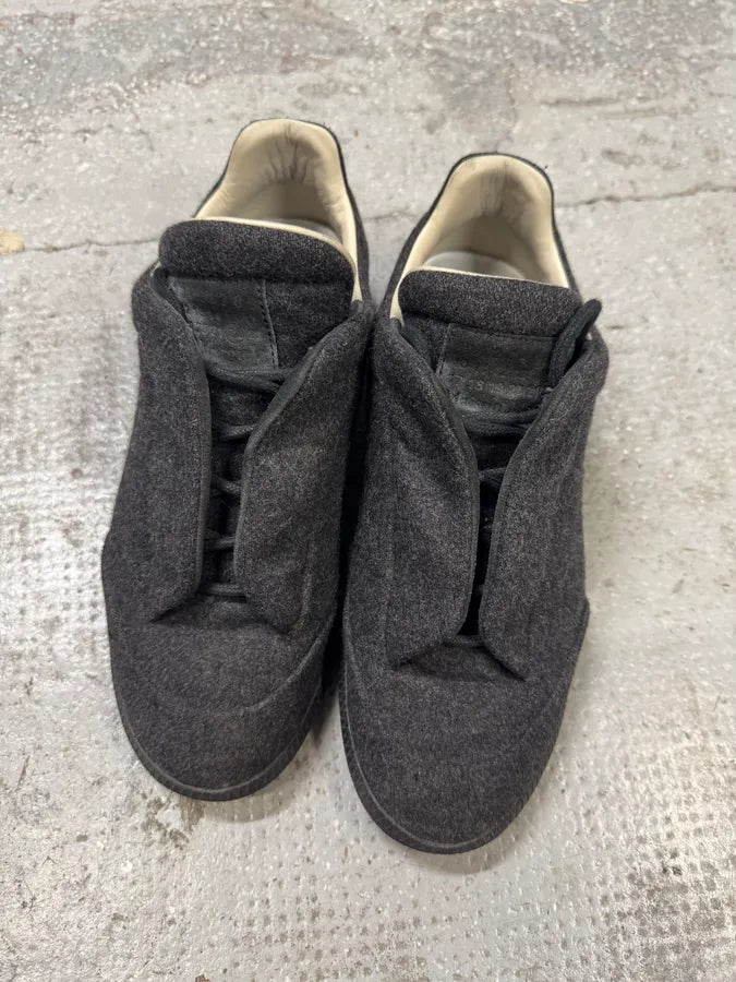 Maison Margiela Future Low Grey Wool Sneakers (40eu/us7) ZFvYYFS 5