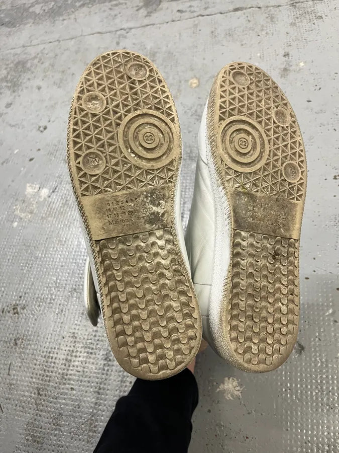 Maison Margiela Future White Leather High-Top Sneakers QYqdkcE 5