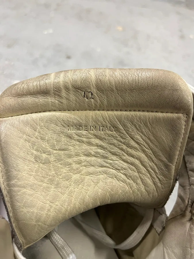 Maison Margiela Future White Leather High-Top Sneakers QYqdkcE 6