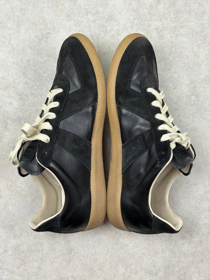 Maison Margiela Replica Black Gats Low Sneakers CryRclG 3