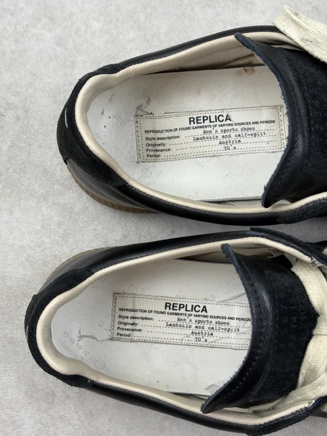 Maison Margiela Replica Black Gats Low Sneakers CryRclG 7