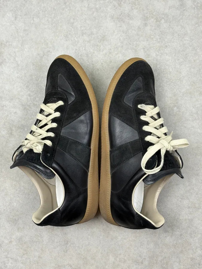 Maison Margiela Replica Black Gats Low Sneakers CryRclG 4