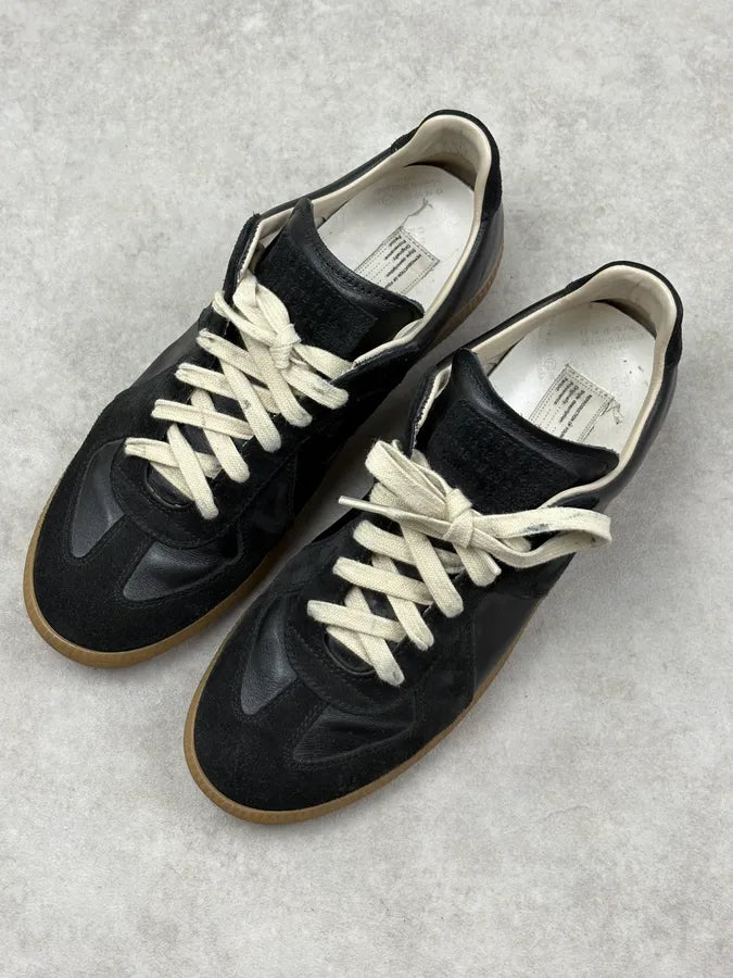 Maison Margiela Replica Black Gats Low Sneakers CryRclG 2