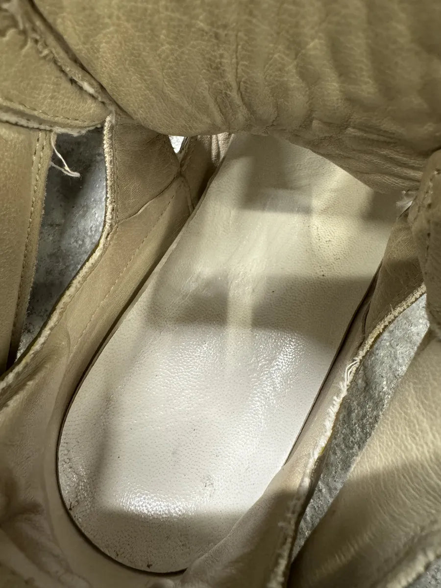 Maison Margiela Gold Holes High Shoes RCmFAIy 5