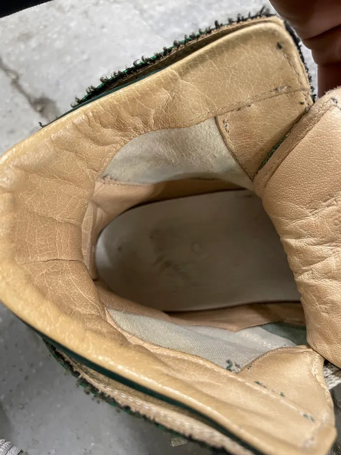 Maison Margiela Green Suede Leather Shoes (38eu/us5.5) 10