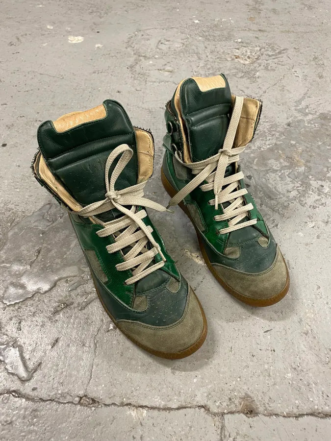 Maison Margiela Green Suede Leather Shoes (38eu/us5.5) 3