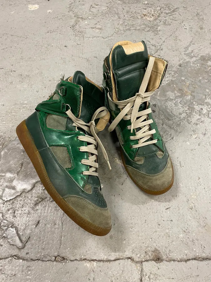 Maison Margiela Green Suede Leather Shoes (38eu/us5.5) 4
