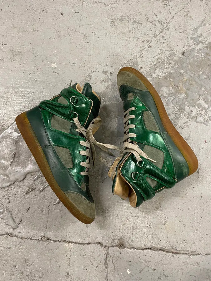 Maison Margiela Green Suede Leather Shoes (38eu/us5.5) 5