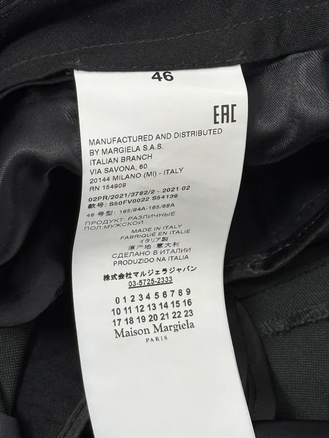 AW2021 Maison Margiela Black Signature Tailored Pants ghTOuwS 10