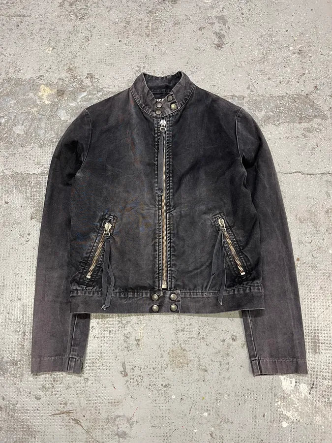 Maison Margiela Grey Avant-Garde Biker Jacket (XS/S) QBNDgHA 1