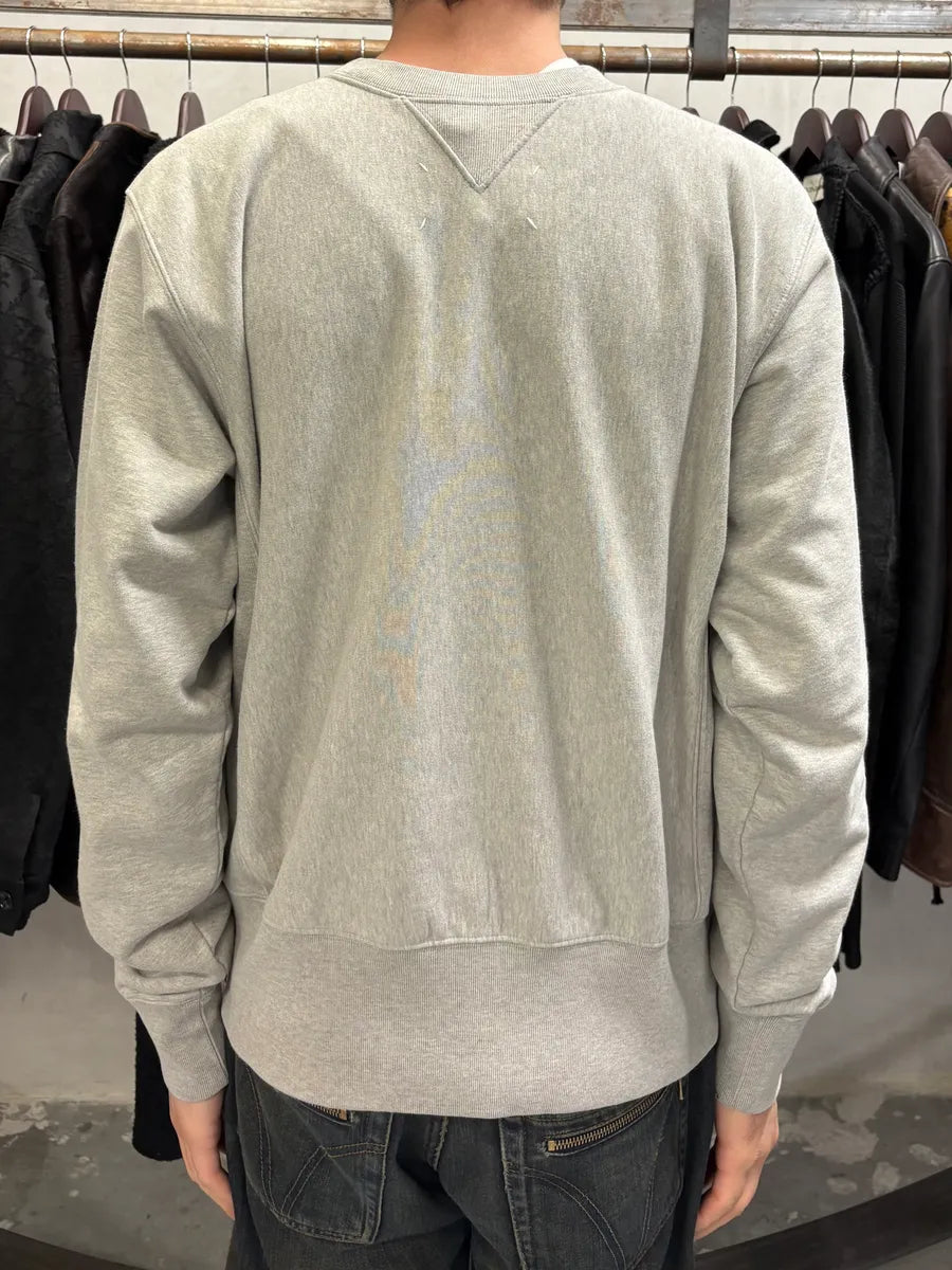 SS2023 Maison Margiela Grey Minimalist Crewneck Sweater QfnKgpm 1