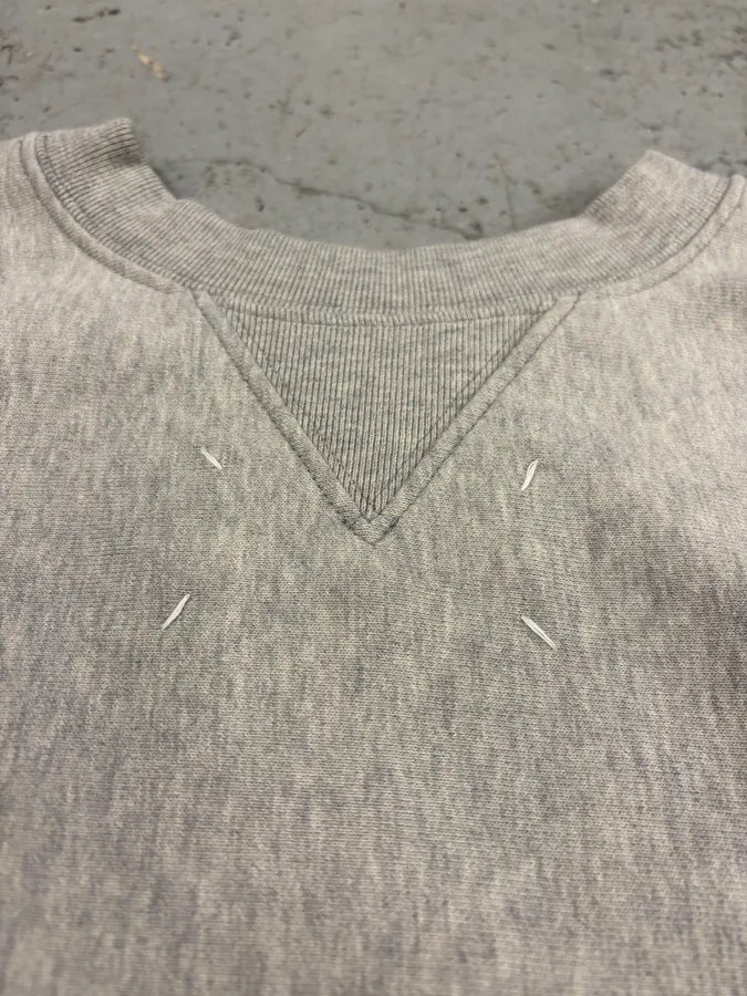SS2023 Maison Margiela Grey Minimalist Crewneck Sweater QfnKgpm 7