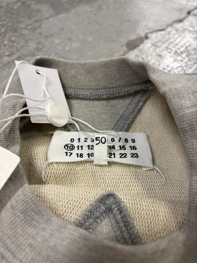 SS2023 Maison Margiela Grey Minimalist Crewneck Sweater QfnKgpm 9