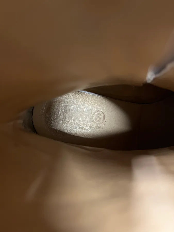 Maison Margiela Grey Eroded Ankle Leather Boots VjUjeRb 7