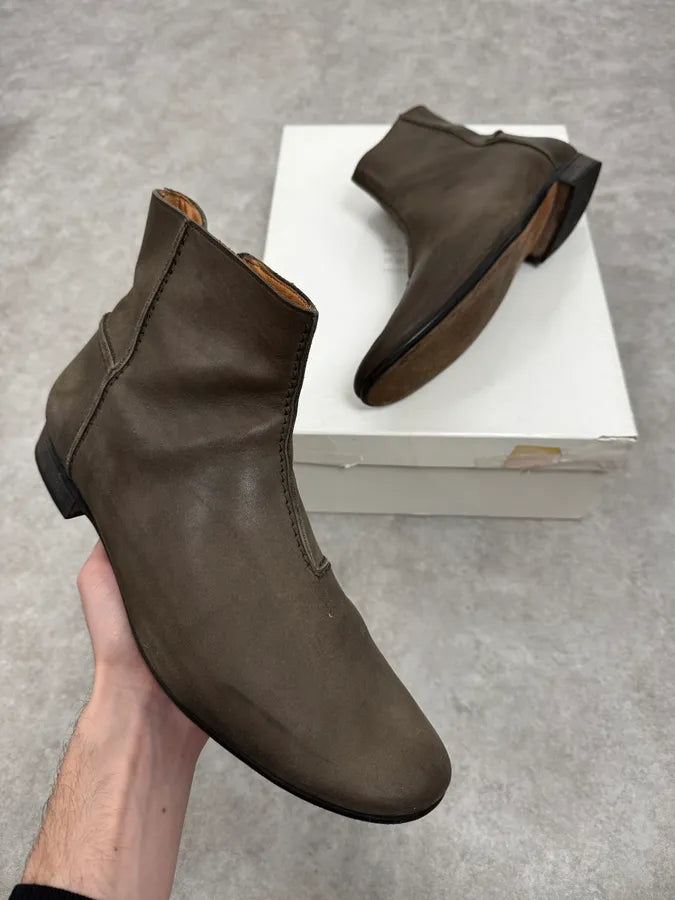 Maison Margiela Brown Eroded Leather Boots mBsEoeH 0