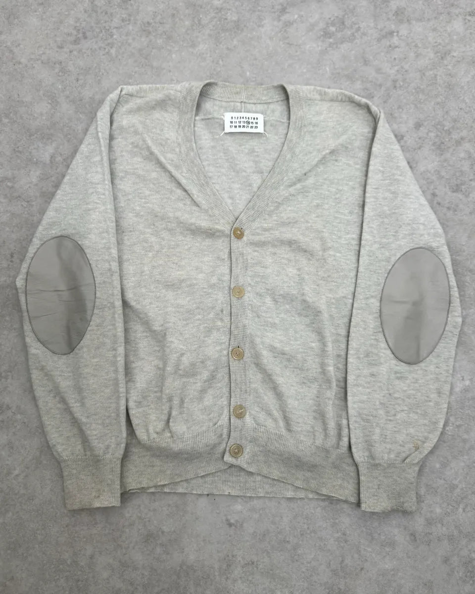 Maison Margiela Grey Signature Cardigan Sweater vqDCfqR 0