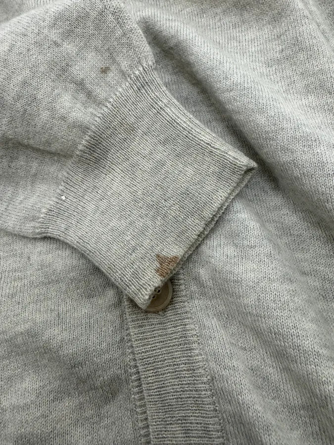 Maison Margiela Grey Signature Cardigan Sweater vqDCfqR 8