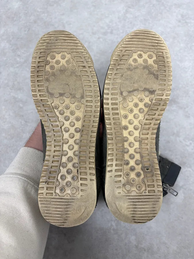 Maison Margiela Grey Suede Leather Brutalist High Shoes aUCseiq 7