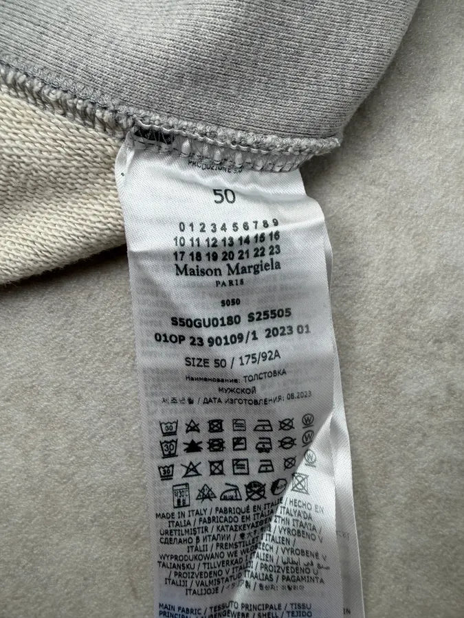 SS2023 Maison Margiela Grey Signature Cozy Sweater RmOdRxJ 8