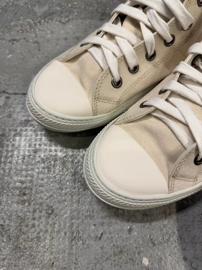 Maison Margiela High Beige Canvas Shoes QazevqK 2