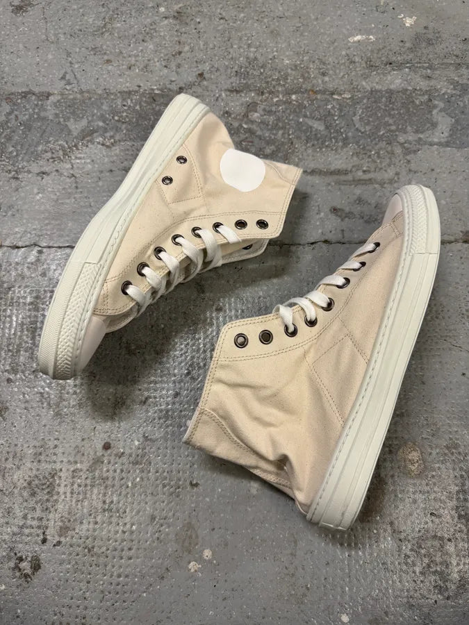 Maison Margiela High Beige Canvas Shoes QazevqK 4