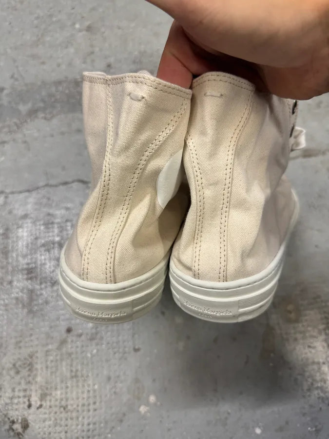 Maison Margiela High Beige Canvas Shoes QazevqK 5