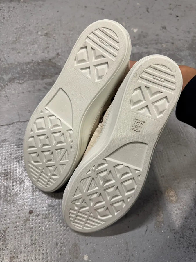 Maison Margiela High Beige Canvas Shoes QazevqK 6