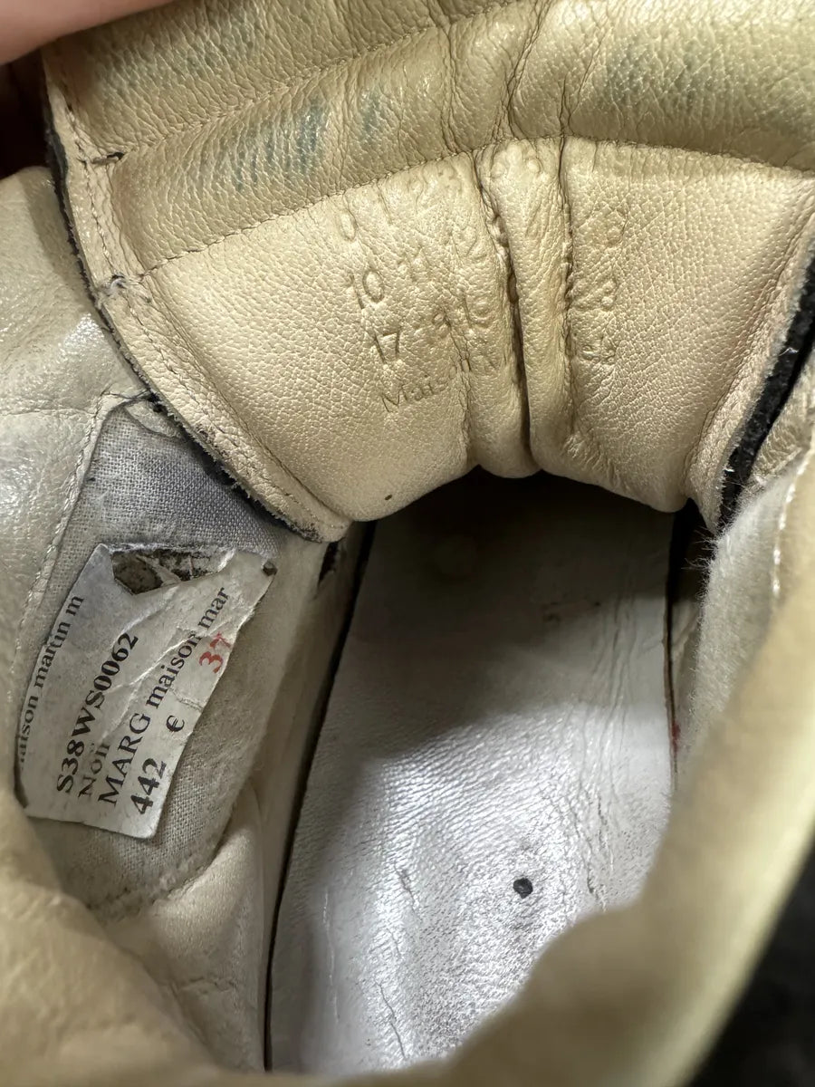 Maison Margiela High Black & Brown Leather High Gum Shoes BaPVpjn 7