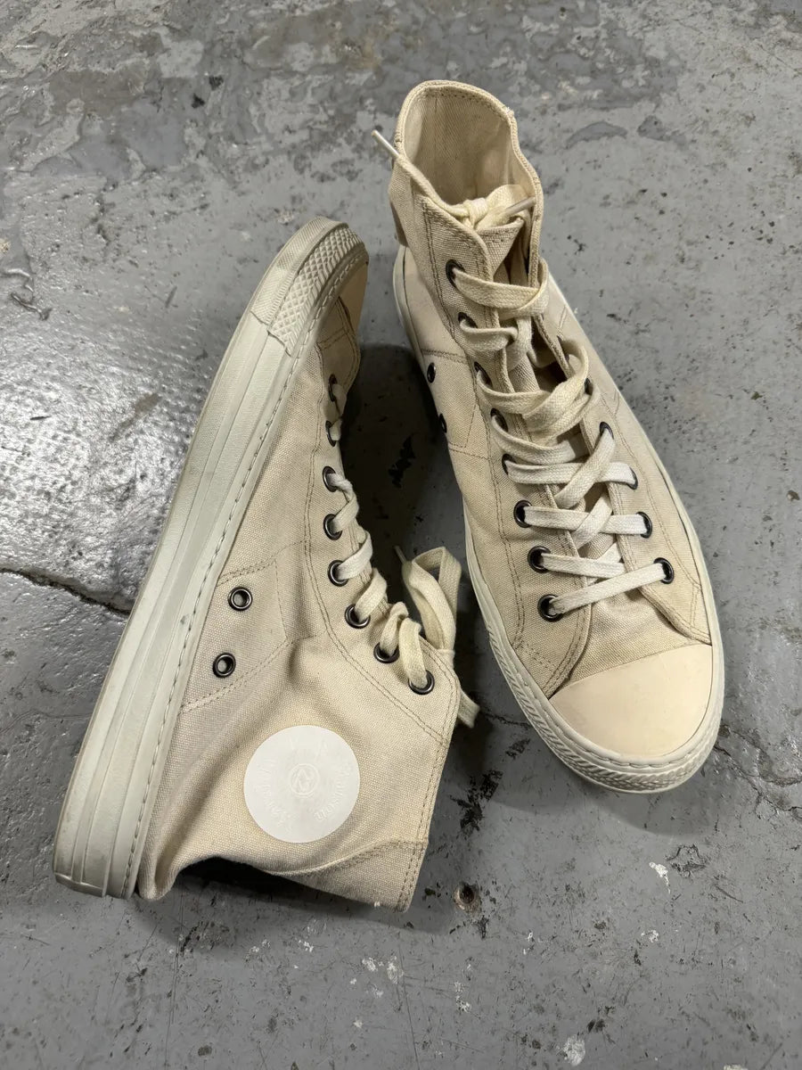 Maison Margiela High Creamy Laced Shoes (43eu/us9.5) 2