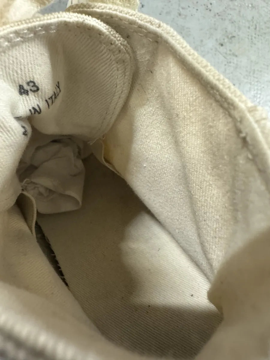 Maison Margiela High Creamy Laced Shoes (43eu/us9.5) 9