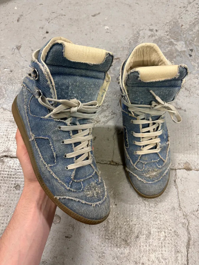 Maison Margiela High Denim Gum Shoes (40eu/us7) VLuMQYS 0