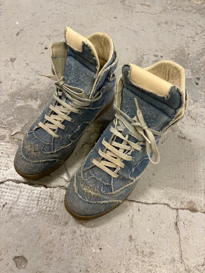 Maison Margiela High Denim Gum Shoes (40eu/us7) VLuMQYS 4