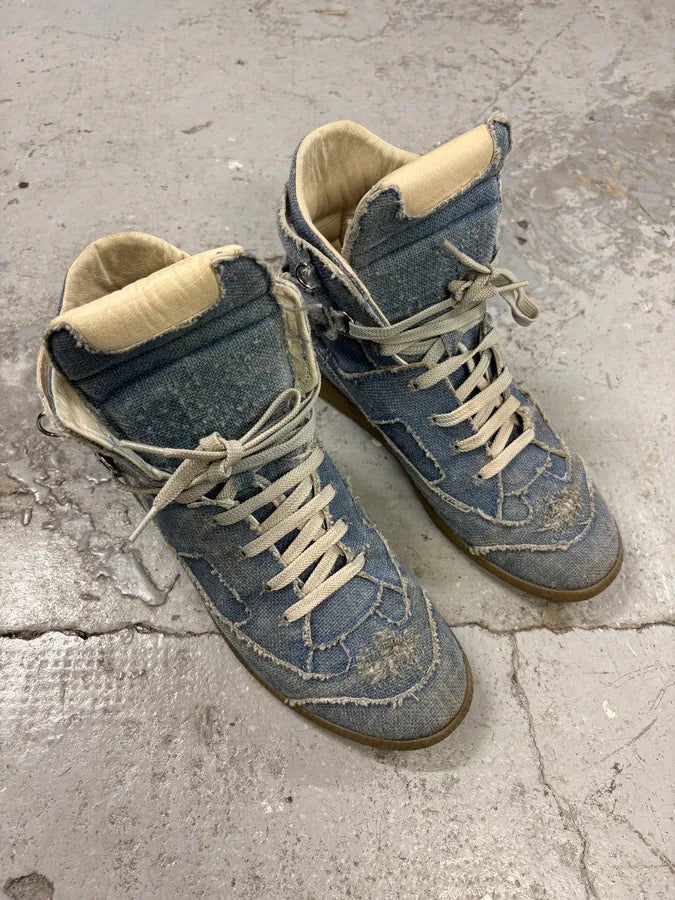 Maison Margiela High Denim Gum Shoes (40eu/us7) VLuMQYS 5