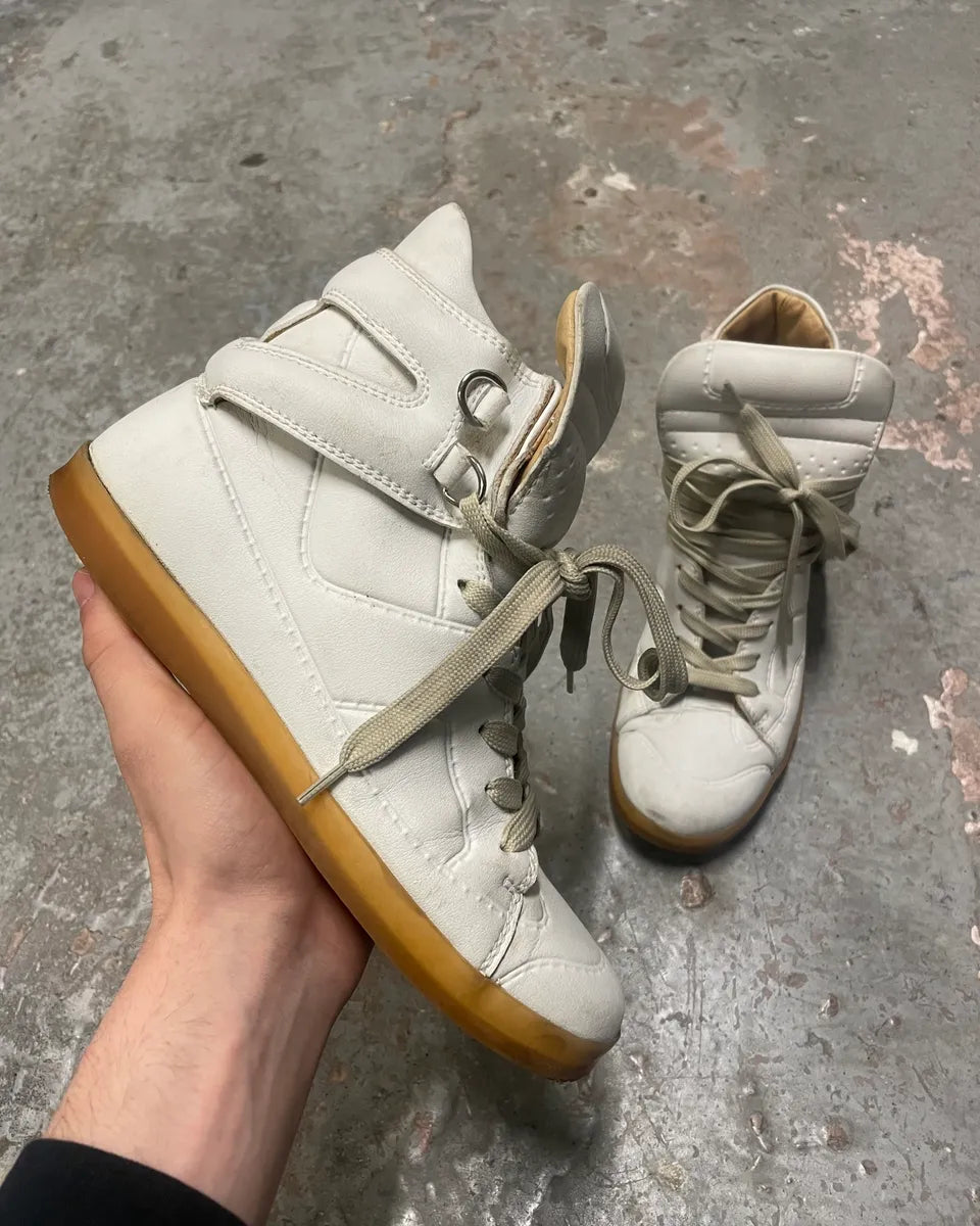 Maison Margiela High Leather White Shoes (38eu/us5.5) PAtVSNv 0