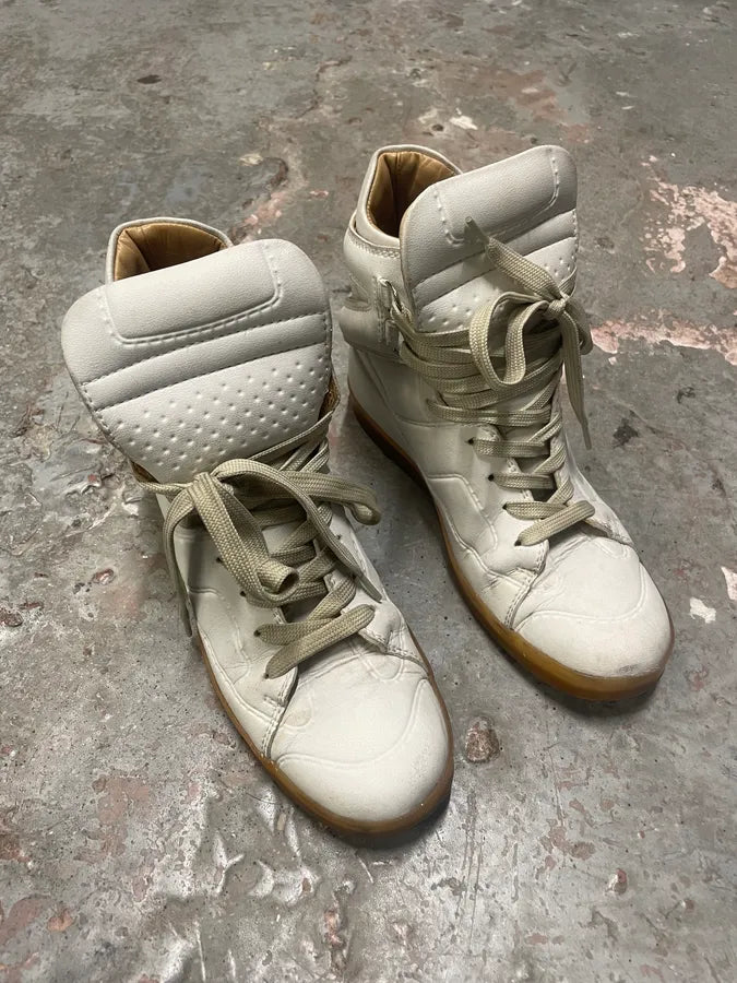 Maison Margiela High Leather White Shoes (38eu/us5.5) PAtVSNv 3