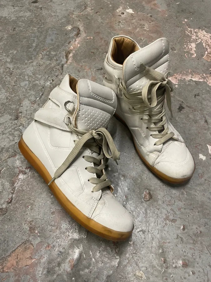 Maison Margiela High Leather White Shoes (38eu/us5.5) PAtVSNv 4