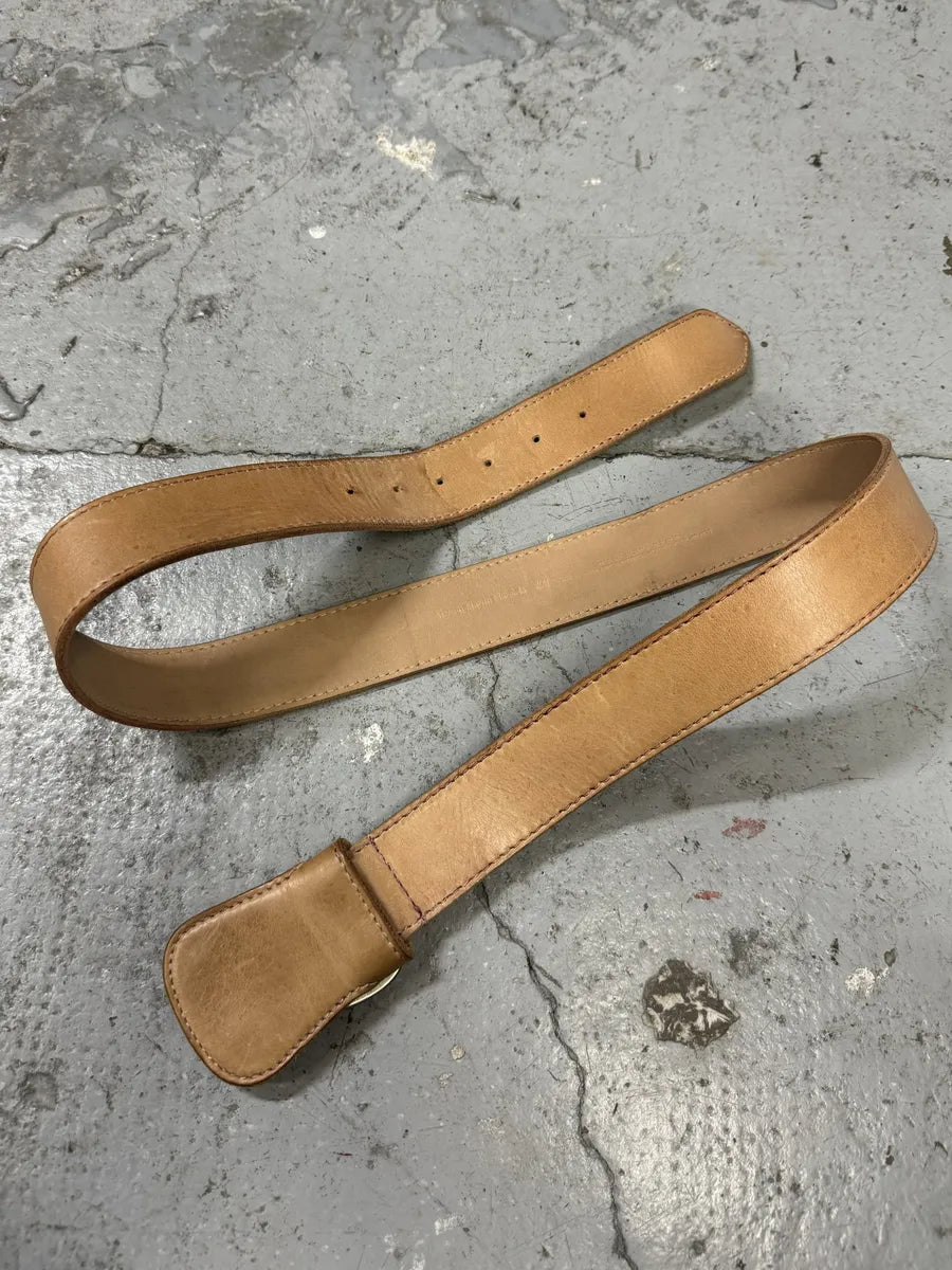 Maison Margiela H&M Beige Cow-Boy Leather Belt boJwxII 2