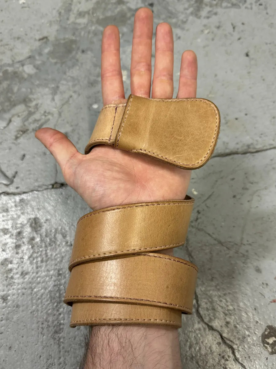 Maison Margiela H&M Beige Cow-Boy Leather Belt boJwxII 3