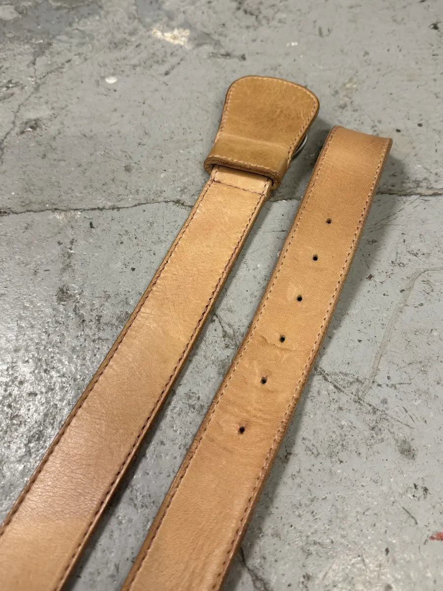 Maison Margiela H&M Beige Cow-Boy Leather Belt boJwxII 4