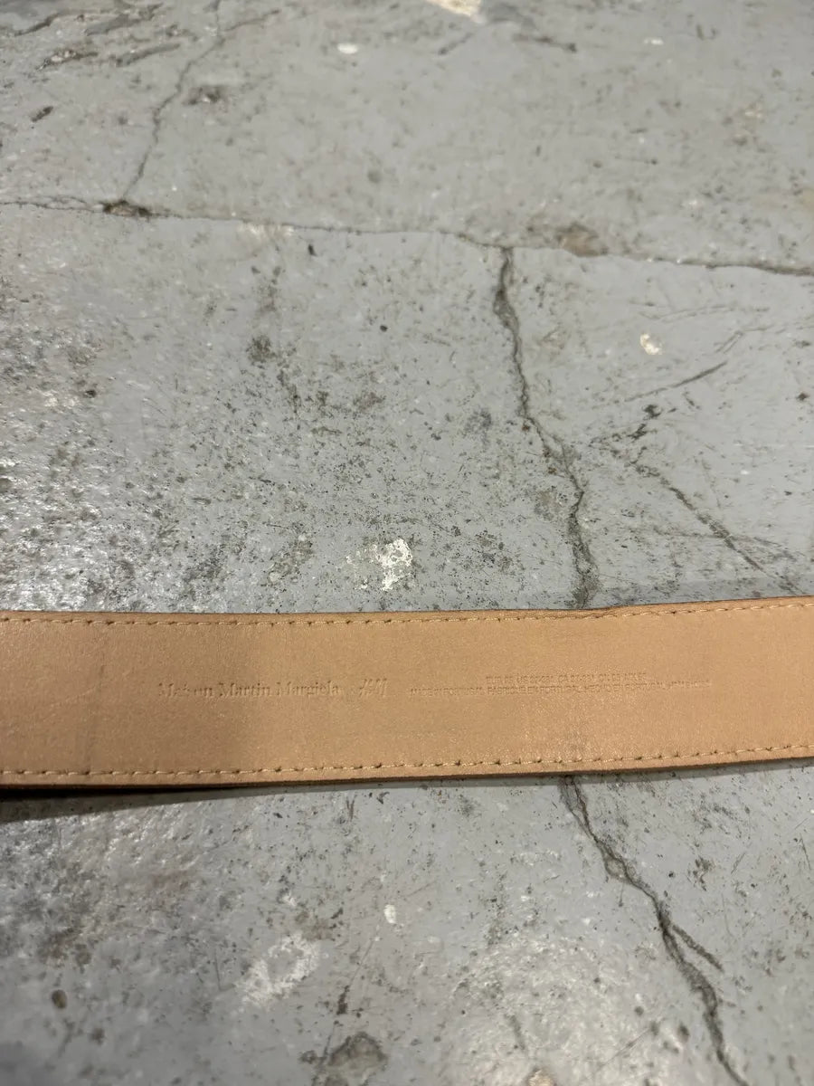 Maison Margiela H&M Beige Cow-Boy Leather Belt boJwxII 7