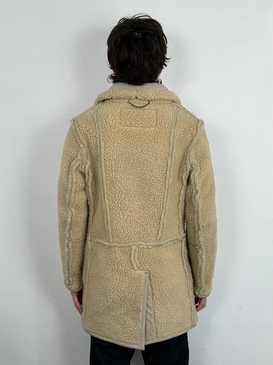AW2000 Maison Margiela H&M Beige Re-edition Shearling Jacket yPRmIds 1