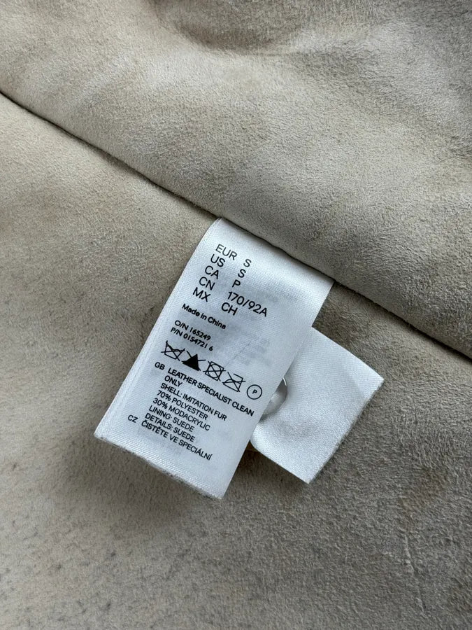 AW2000 Maison Margiela H&M Beige Re-edition Shearling Jacket yPRmIds 10