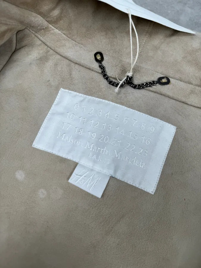 AW2000 Maison Margiela H&M Beige Re-edition Shearling Jacket yPRmIds 8