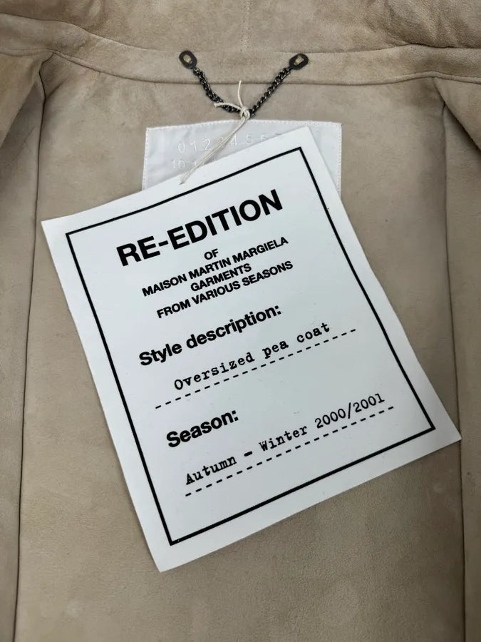 AW2000 Maison Margiela H&M Beige Re-edition Shearling Jacket yPRmIds 9