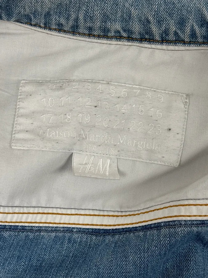 Maison Margiela H&M Blue Distressed Re-Edition Denim Jacket YCsenzZ 9