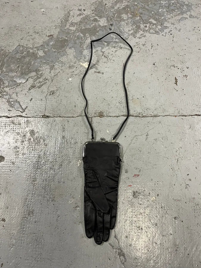 Maison Margiela H&M Glove Coin Purse Black Leather JcLfkOA 0